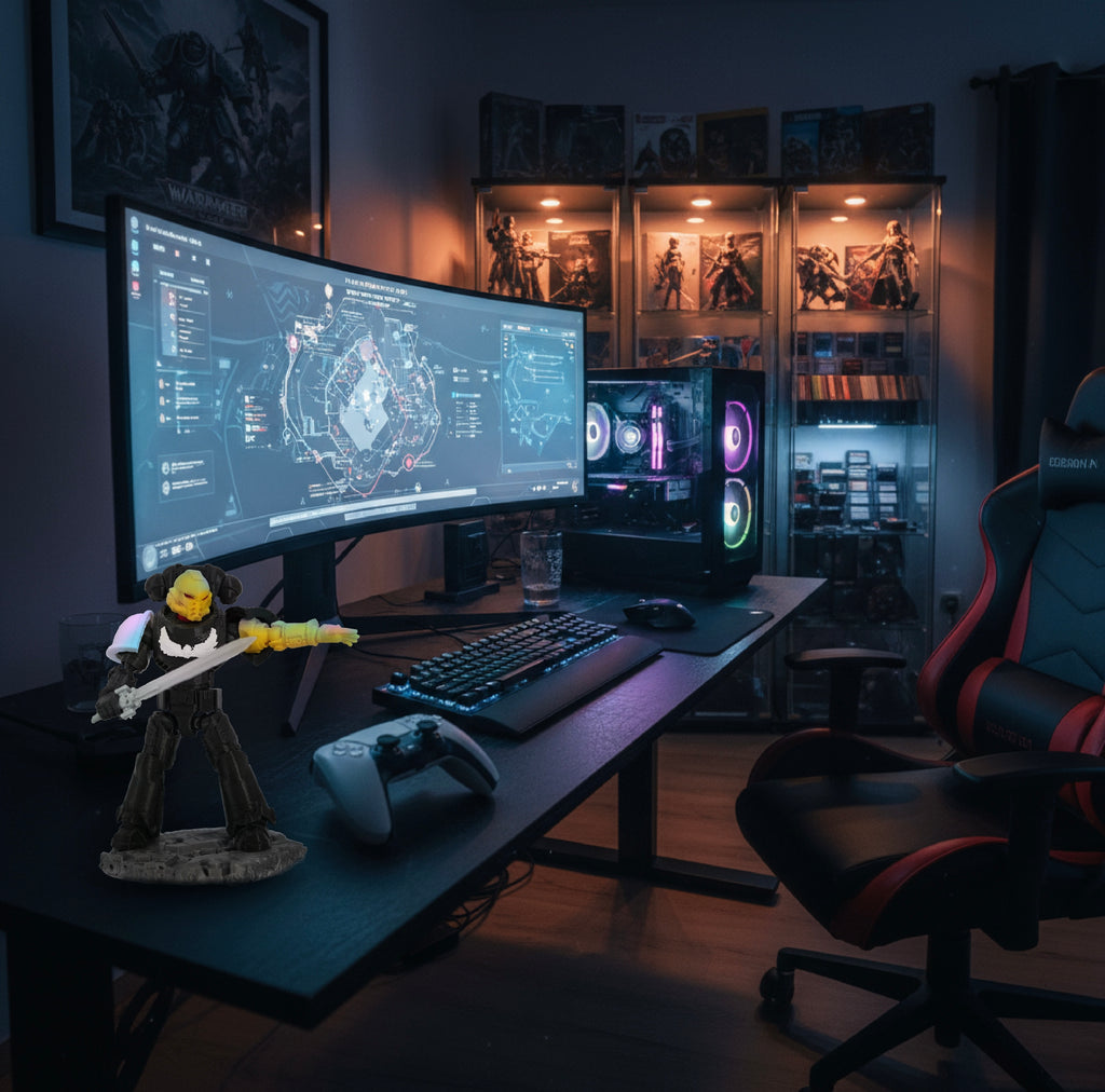 Obsidian Knights – Galaxy Commando
Custom 3D Printed Collectible Figure (FDM, PLA)