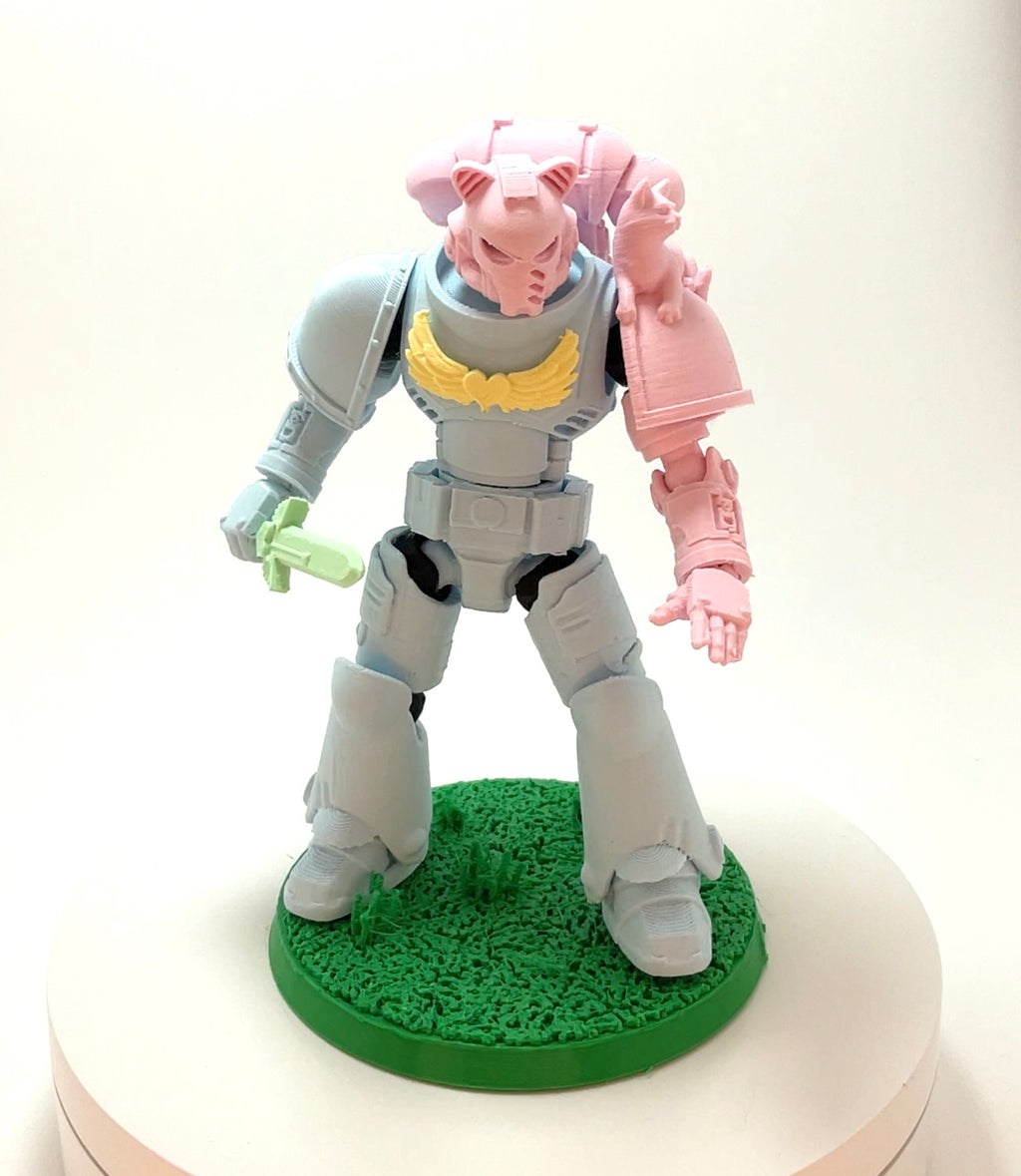 Kitten Paws – Galaxy Commando
 Custom 3D Printed Collectible Figure (FDM, PLA)
