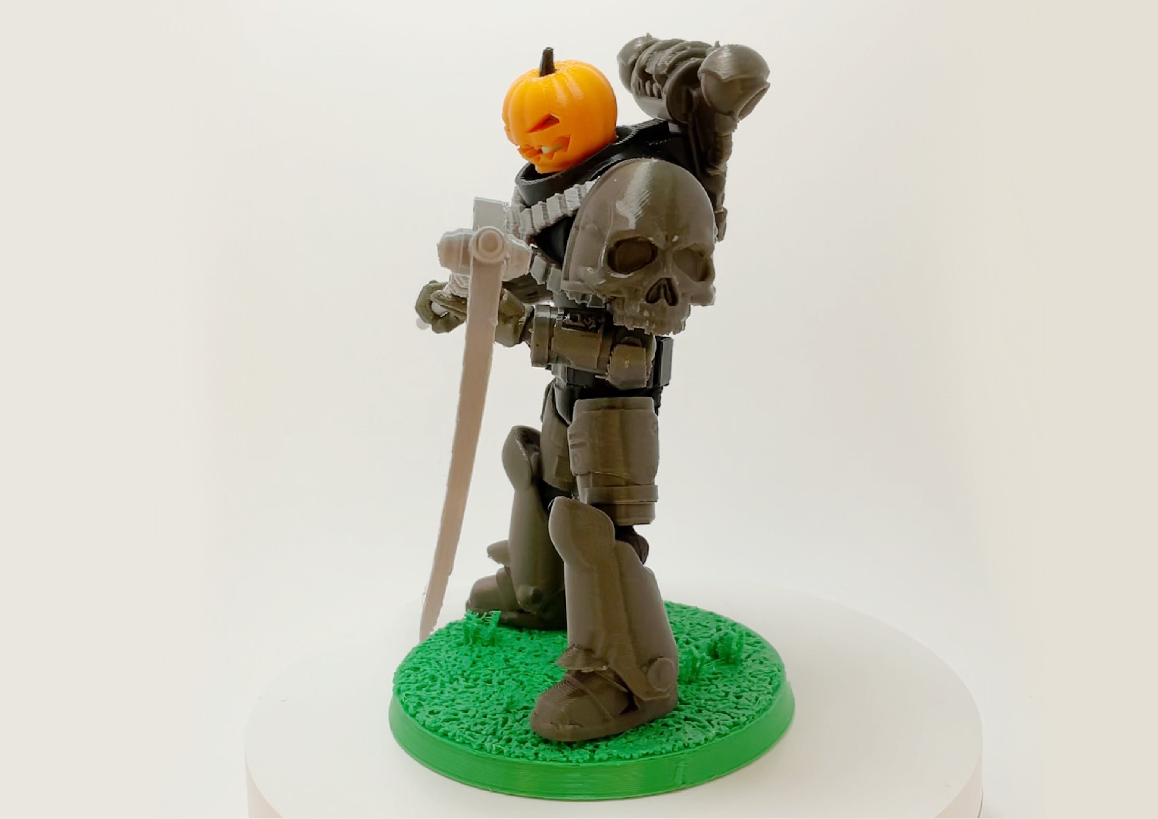 Jack O’Lantern – Galaxy Commando
Custom 3D Printed Collectible Figure (FDM, PLA)