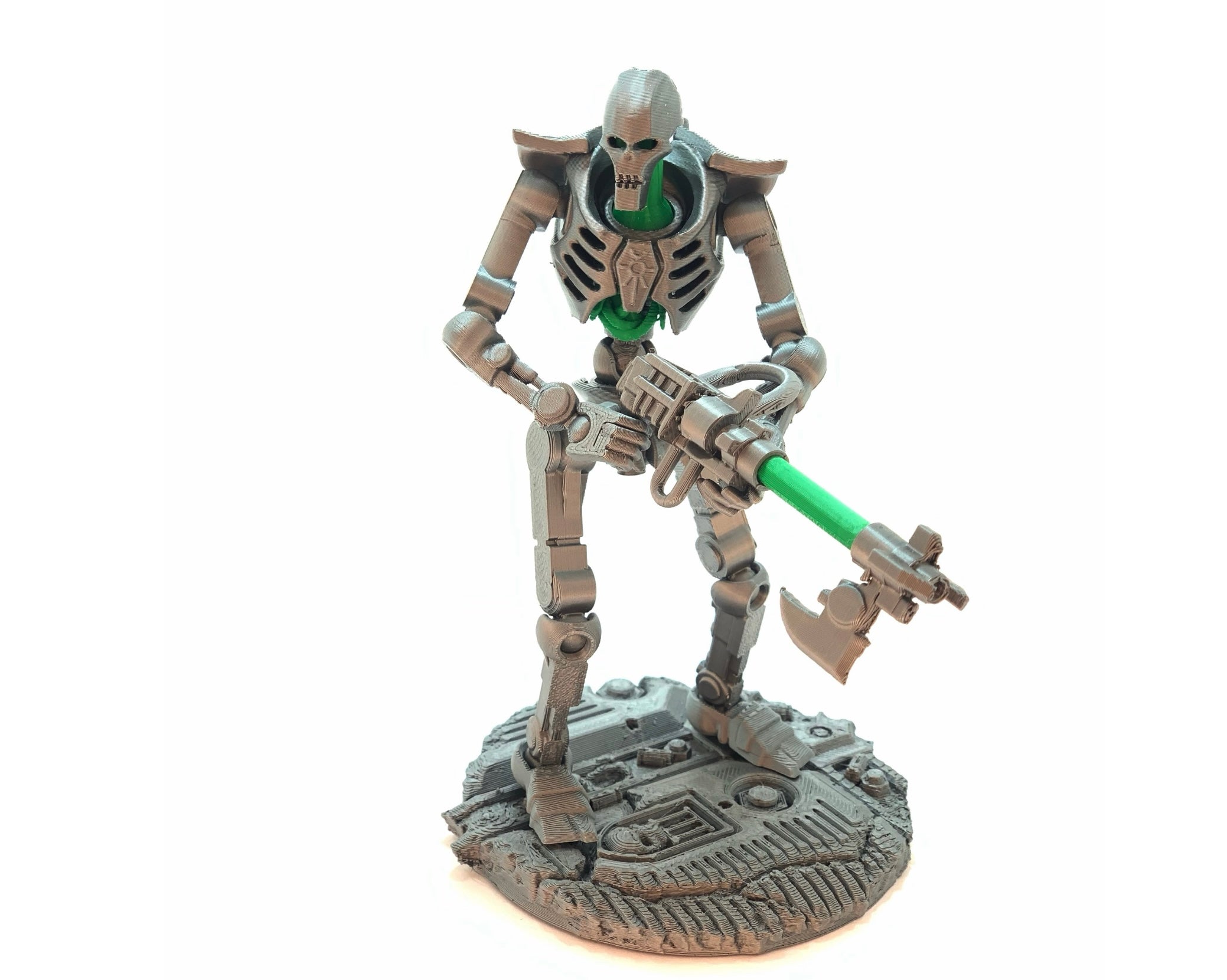 Necro-Mech - Undead Tech-Skeleton - 3D Printed Action Figure – Collectible Figure (FDM, PLA)