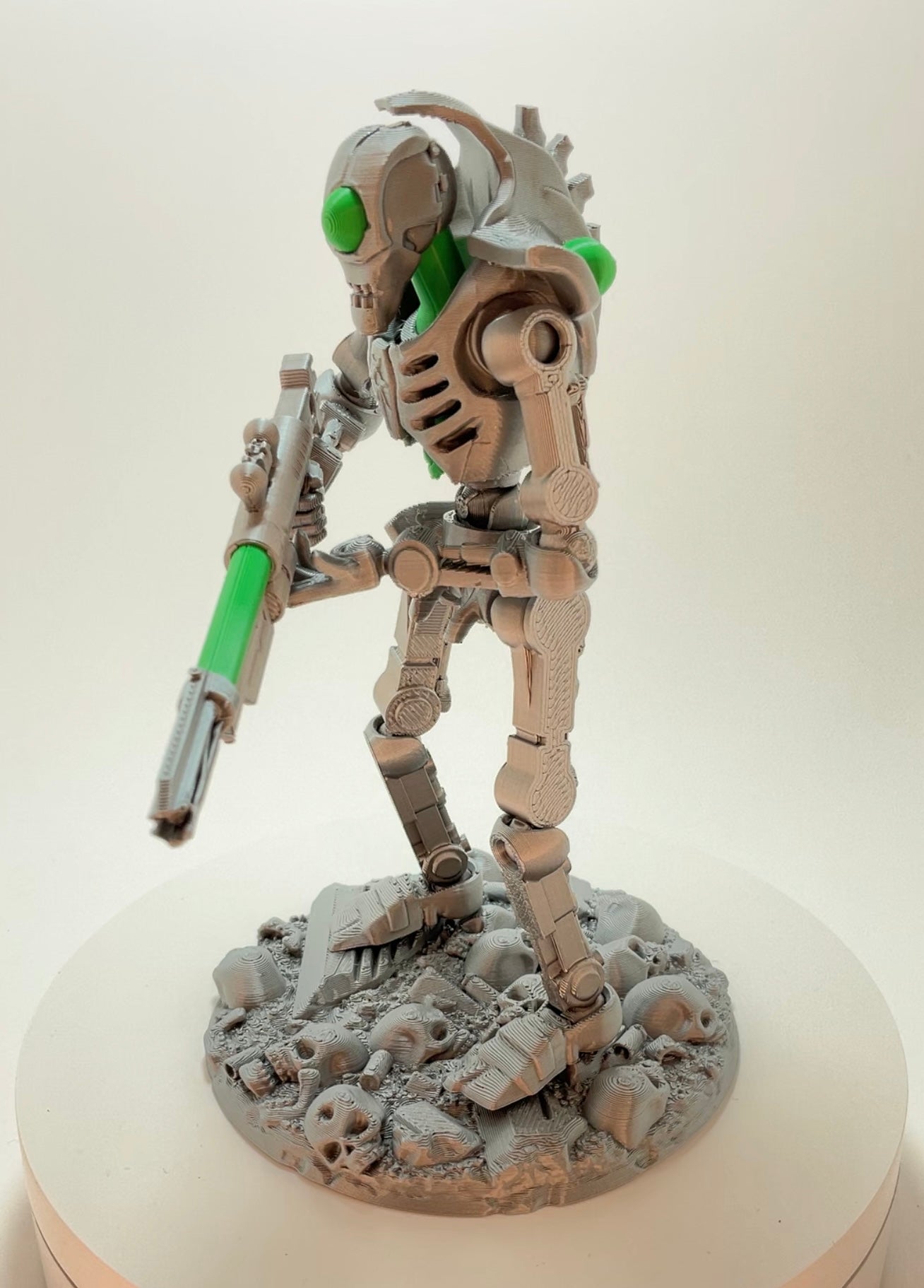 Necro-Mech - Undead Tech-Skeleton - 3D Printed Action Figure – Collectible Figure (FDM, PLA)