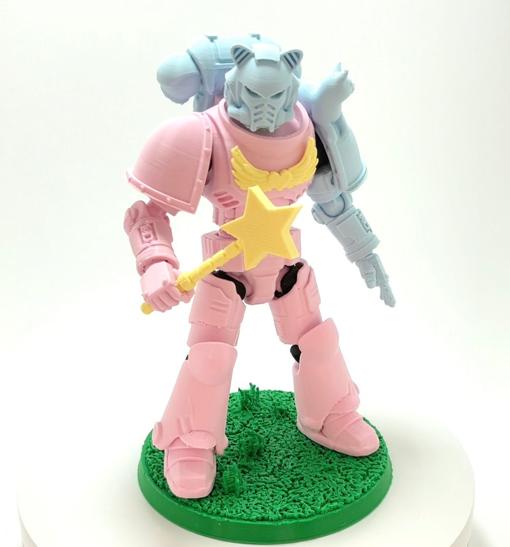 Kitten Paws – Galaxy Commando
 Custom 3D Printed Collectible Figure (FDM, PLA)
