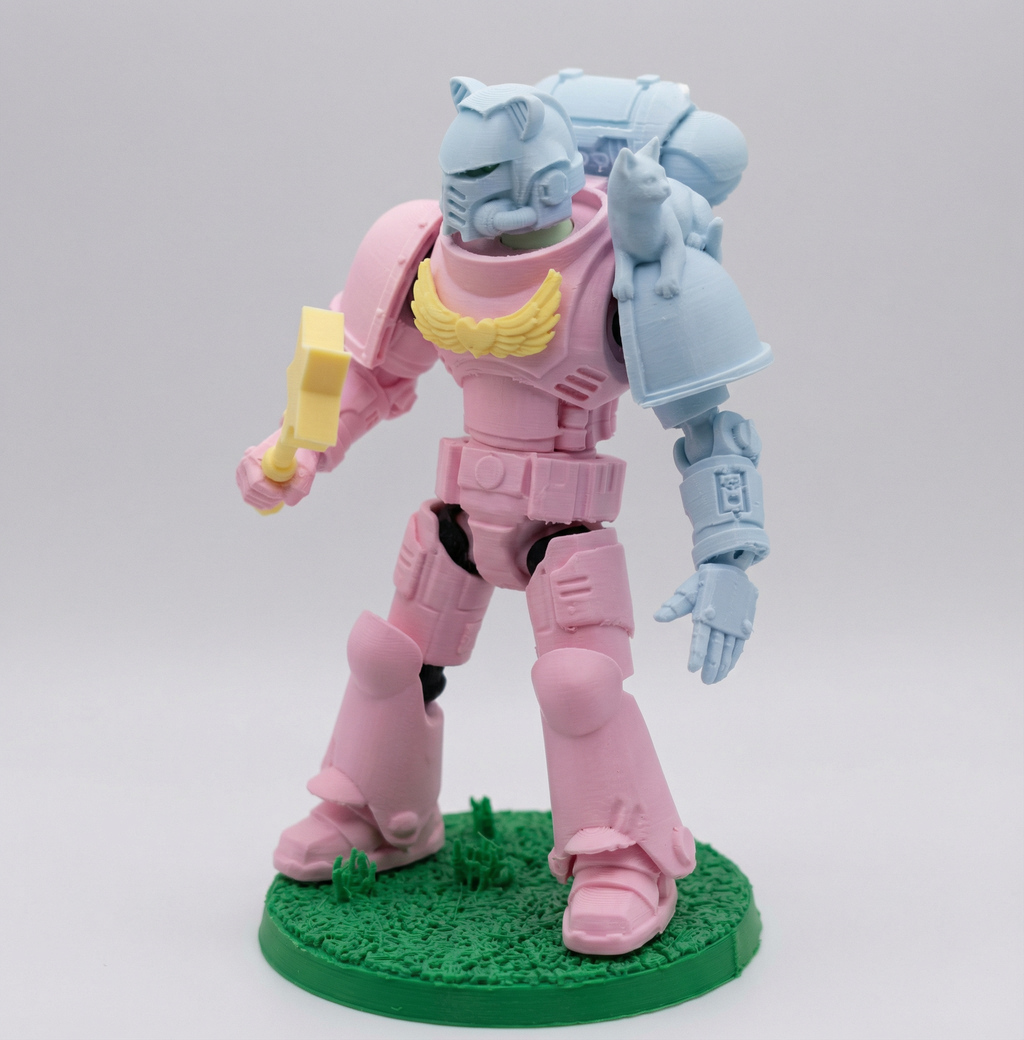 Kitten Paws – Galaxy Commando
Custom 3D Printed Collectible Figure (FDM, PLA)