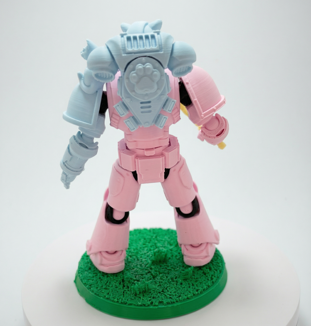 Kitten Paws – Galaxy Commando
Custom 3D Printed Collectible Figure (FDM, PLA)