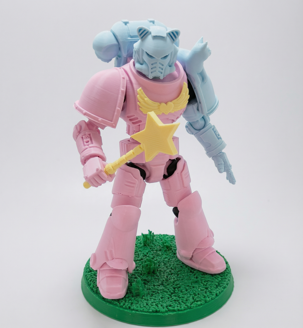 Kitten Paws – Galaxy Commando
Custom 3D Printed Collectible Figure (FDM, PLA)