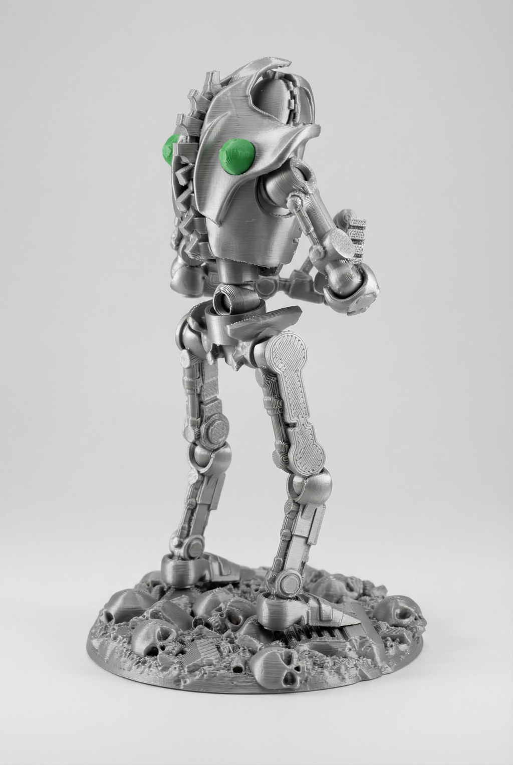 Necro-Mech - Undead Tech-Skeleton - 3D Printed Action Figure – Collectible Figure (FDM, PLA)