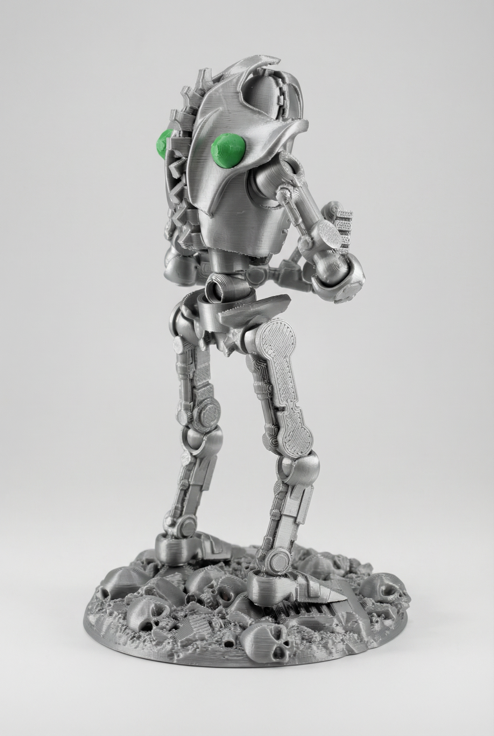 Necro-Mech - Undead Tech-Skeleton - 3D Printed Action Figure – Collectible Figure (FDM, PLA)