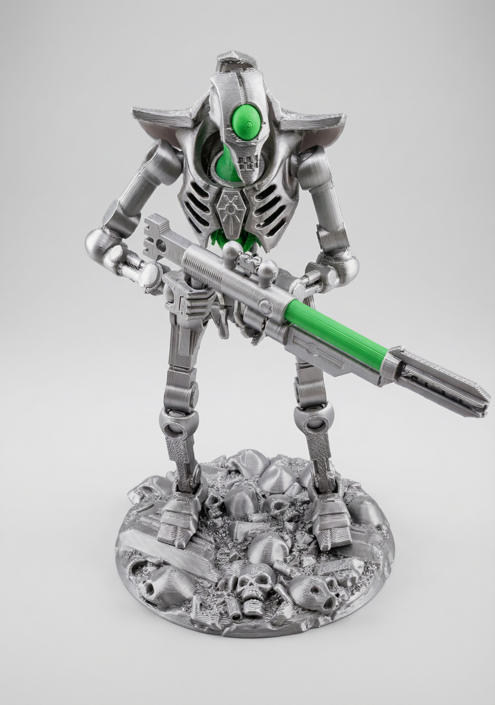 Necro-Mech - Undead Tech-Skeleton - 3D Printed Action Figure – Collectible Figure (FDM, PLA)