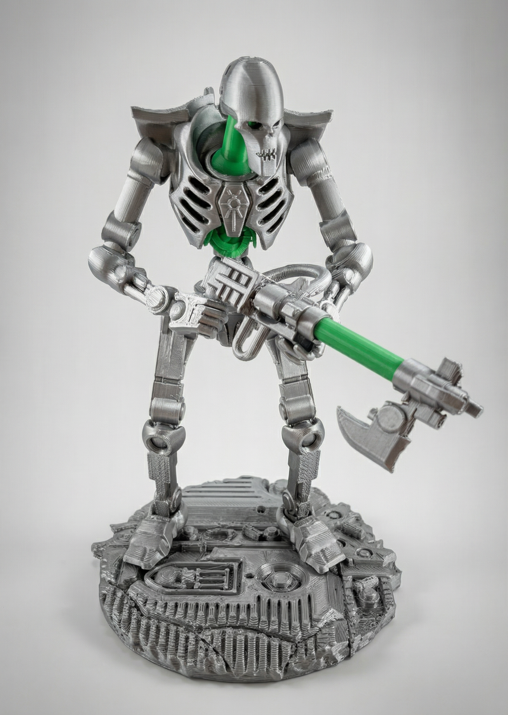 Necro-Mech - Undead Tech-Skeleton - 3D Printed Action Figure – Collectible Figure (FDM, PLA)