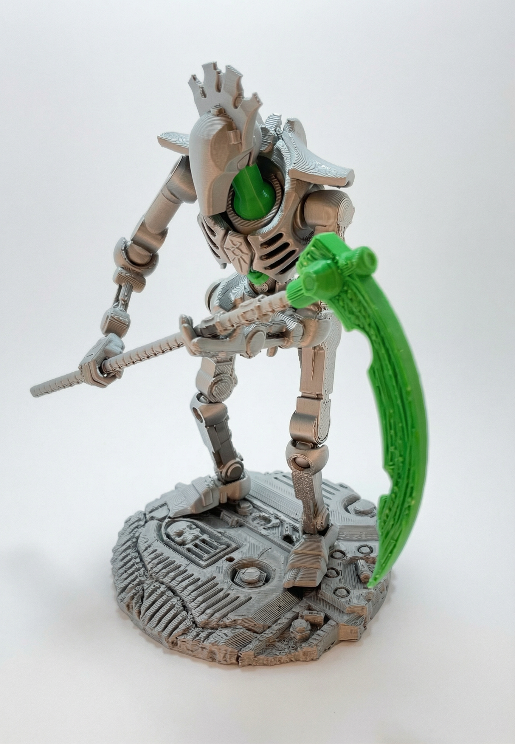Necro-Mech - Undead Tech-Skeleton - 3D Printed Action Figure – Collectible Figure (FDM, PLA)
