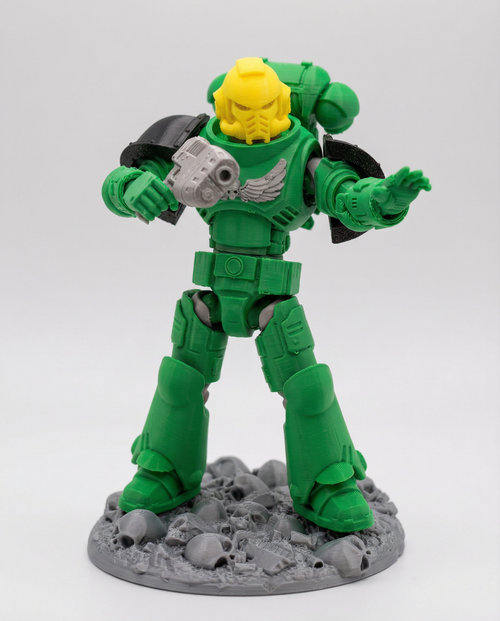 Inferno Drakes – Galaxy Commando
Custom 3D Printed Collectible Figure (FDM, PLA)