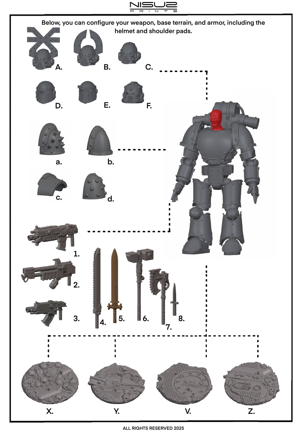 Steel Warriors - Galaxy Commando
 Custom 3D Printed Collectible Figure (FDM, PLA)